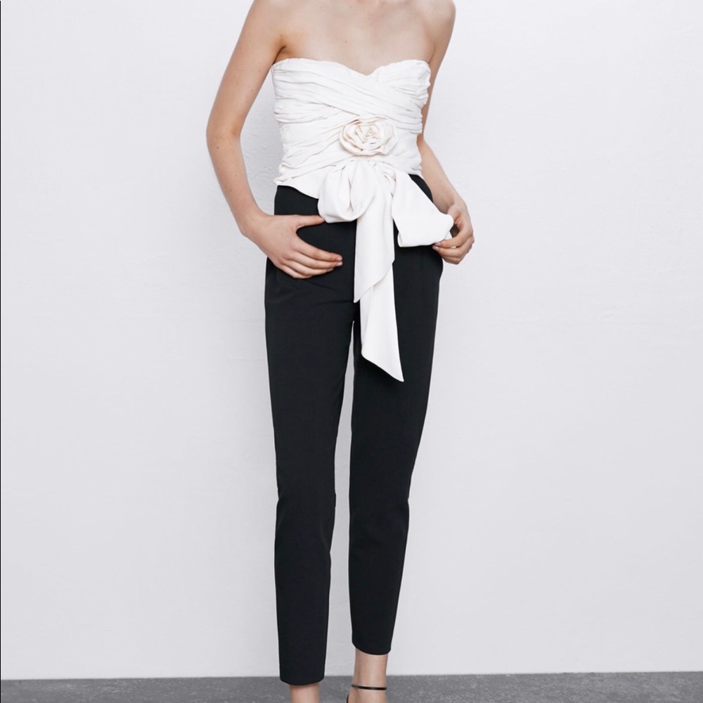 Zara draped crop top XS and M - Picture 2 of 7